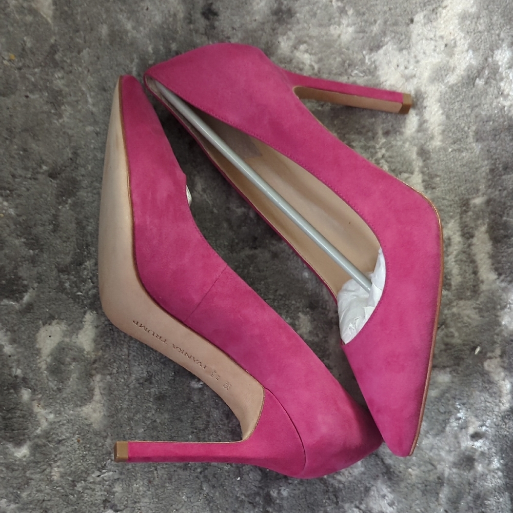 Ivanka Trump Pink (Carra) Suede Heels
